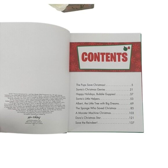 Nickelodeon 5 Minute Christmas Stories Hardcover Random House Great Book! - Picture 4 of 6